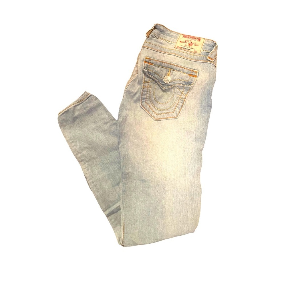 True Religion Women's Distressed Skinny Jeans